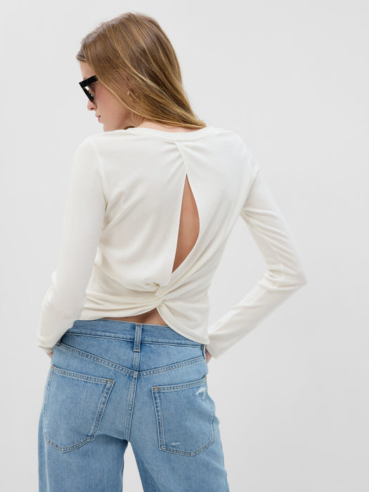 Modern Twist-Back T-Shirt