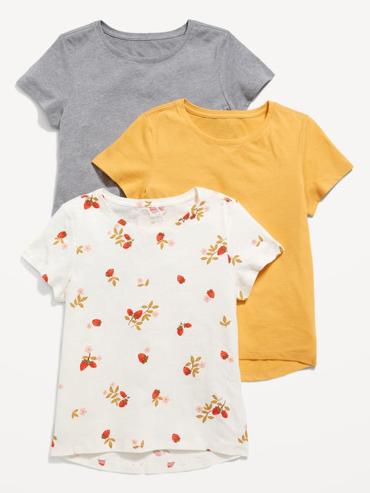 Softest Printed T-Shirt 3-Pack for Girls