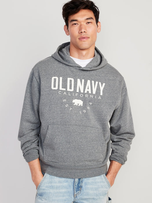 Logo-Graphic Pullover Hoodie for Men