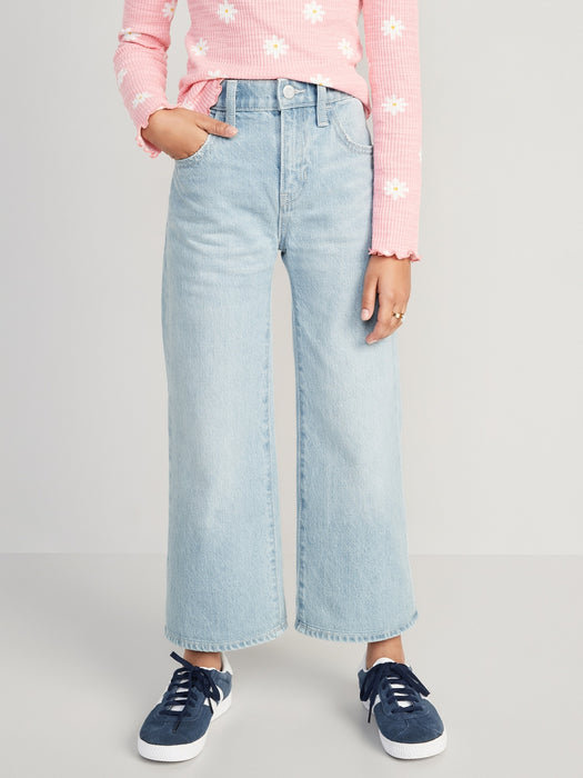 High-Waisted Baggy Wide-Leg Jeans for Girls