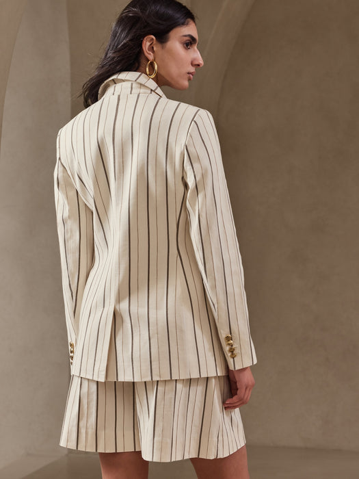Alva Linen-Cotton Blazer