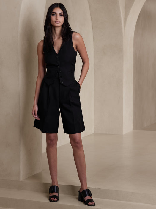 Lido Italian Wool Bermuda Shorts