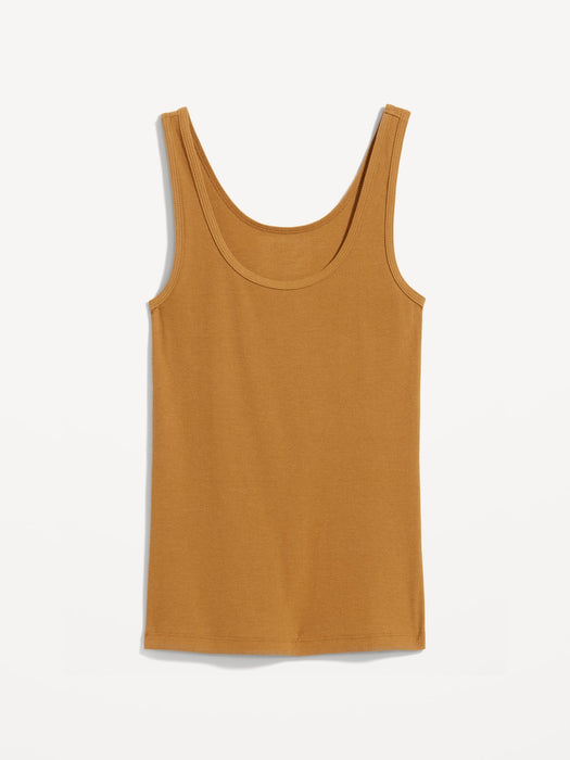 First-Layer Rib-Knit Tank Top for Women
