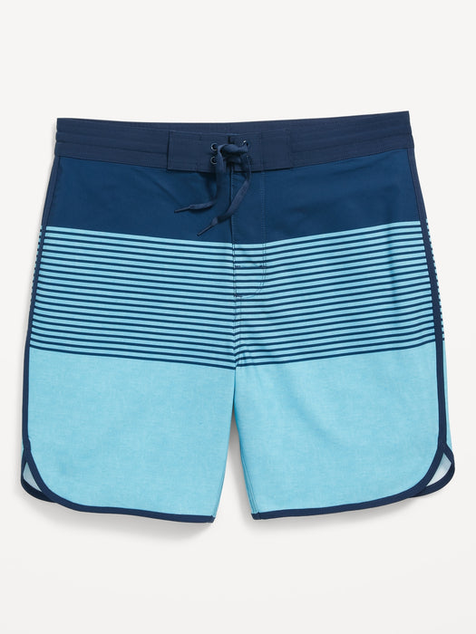 Printed Built-In Flex Board Shorts for Men -- 8-inch inseam