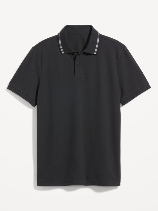 Tipped-Collar Classic Fit Pique Polo