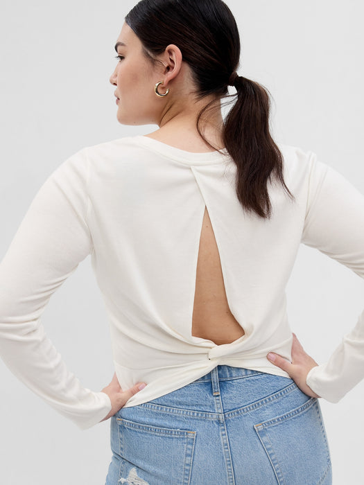 Modern Twist-Back T-Shirt
