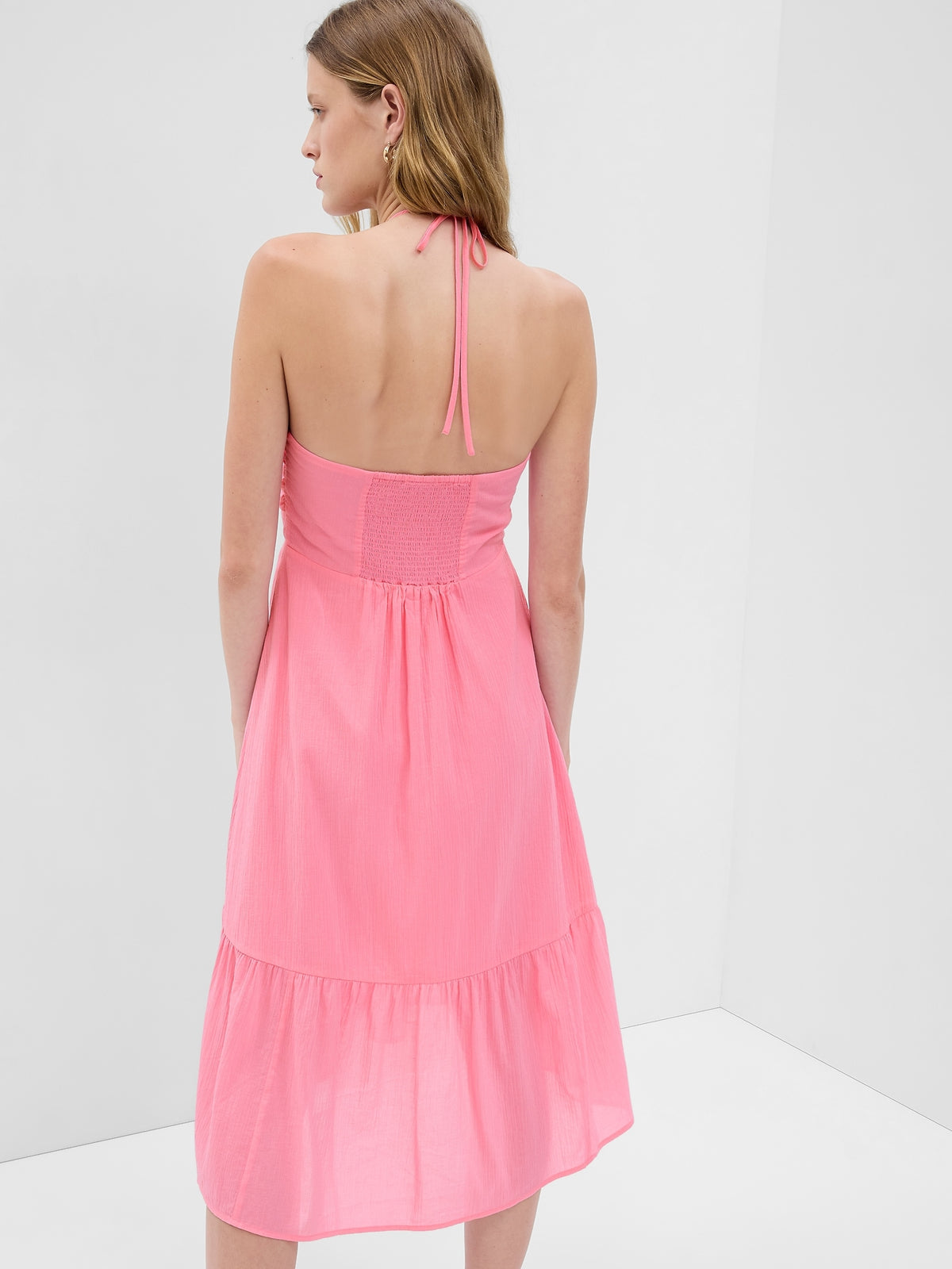light blue halter bridesmaid dress Lauryn Halter Neck Maxi Dress