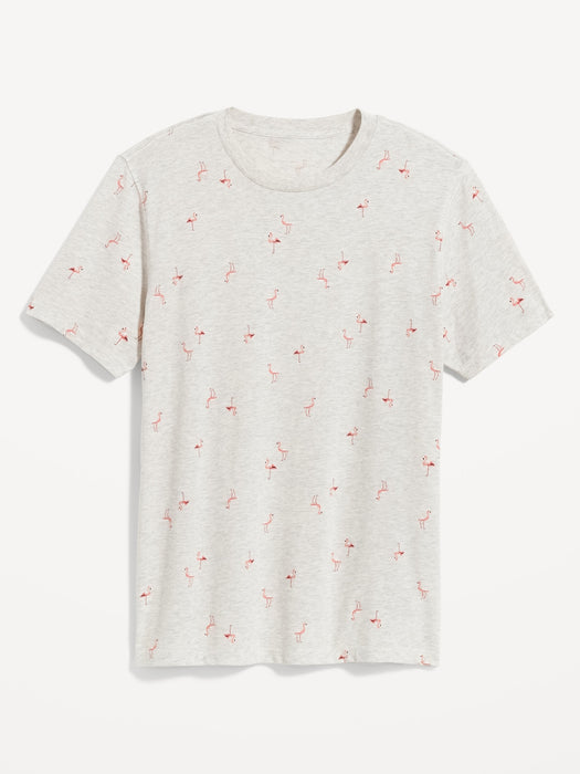 Soft-Washed Printed Crew-Neck T-Shirt for Men