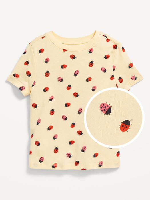 Unisex Printed Crew-Neck T-Shirt for Toddler