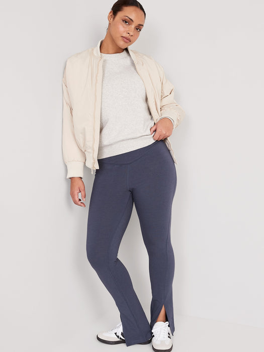 Extra High-Waisted PowerChill Cross-Front Split-Hem Leggings for Women