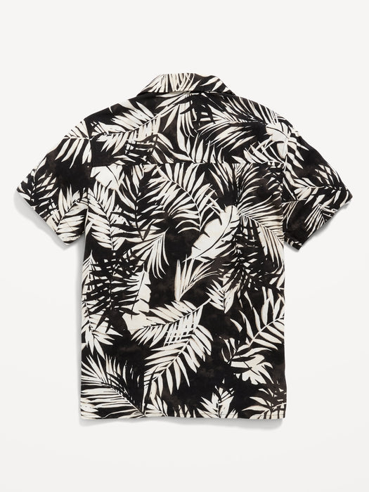 Short-Sleeve Printed Camp Shirt for Boys