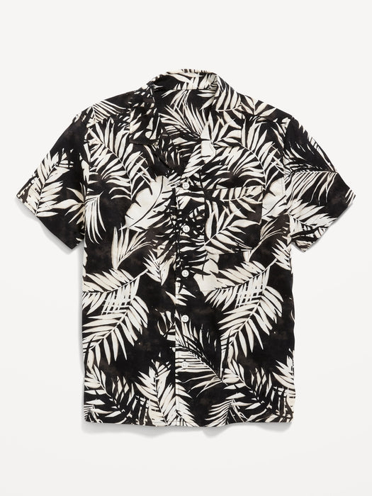 Short-Sleeve Printed Camp Shirt for Boys