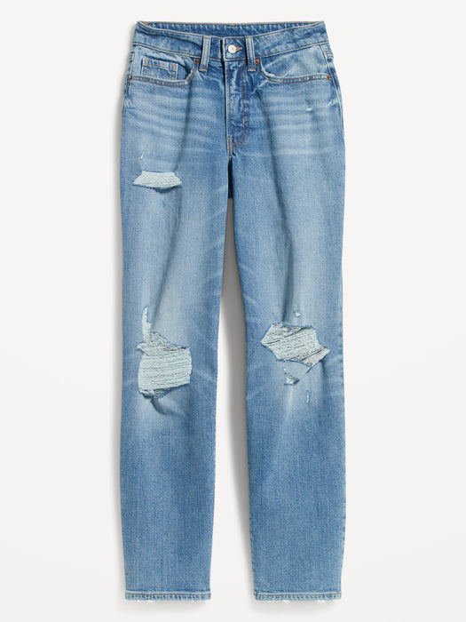 Curvy High-Waisted OG Loose Ripped Jeans