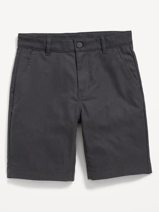 Straight Built-In Flex Tech Twill  Uniform Shorts for Boys (At Knee)