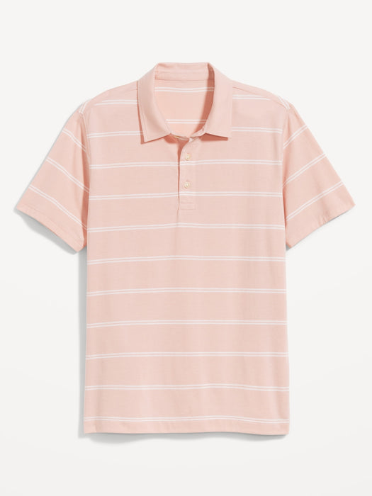 Classic Fit Striped Jersey Polo for Men