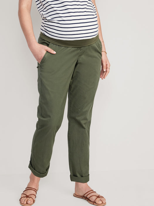 Maternity Rollover-Waist OGC Chino Pants