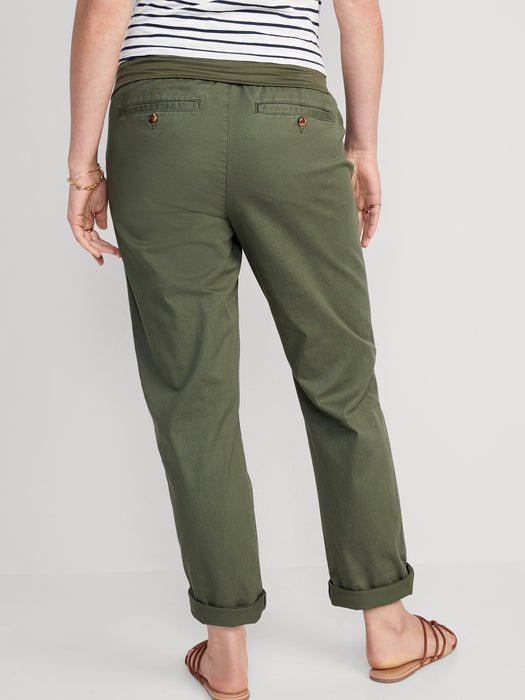 Maternity Rollover-Waist OGC Chino Pants
