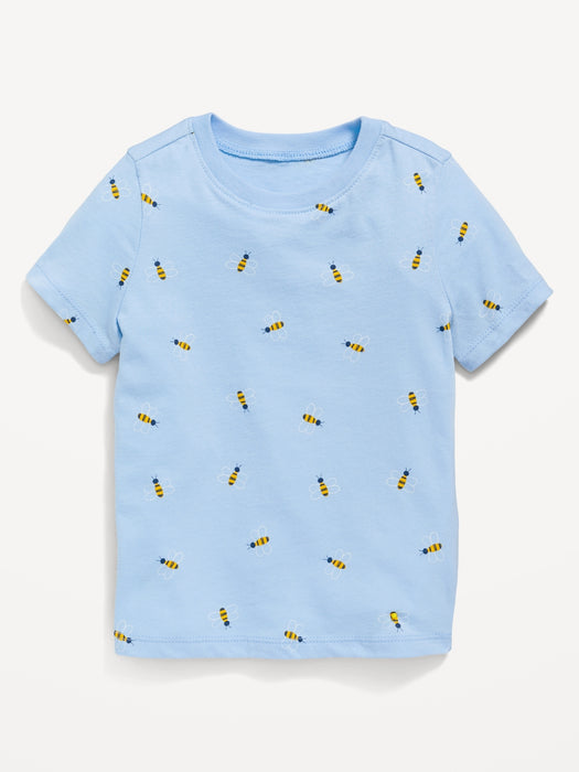 Unisex Printed Crew-Neck T-Shirt for Toddler