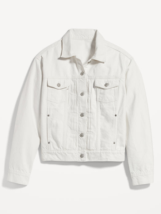 Classic White Jean Jacket for Women