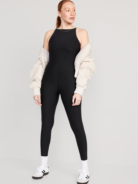 PowerLite Lycra® ADAPTIV Boat-Neck Cropped Bodysuit for Women