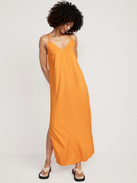 Tie-Back Maxi Slip Dress for Women