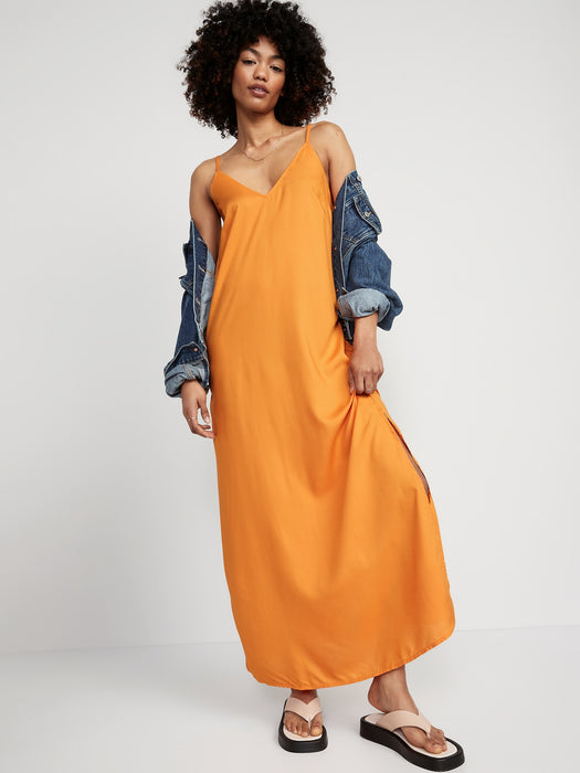 Tie-Back Maxi Slip Dress for Women