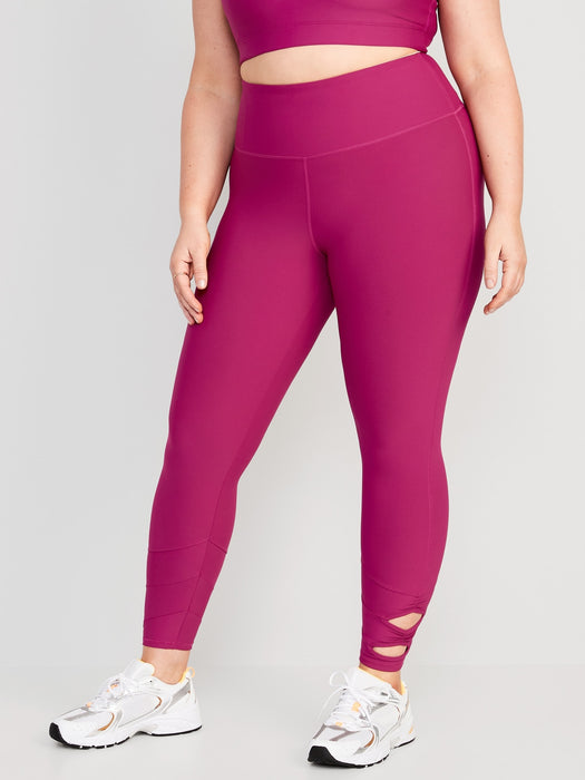 High-Waisted PowerSoft 7/8-Length Side-Cutout Leggings for Women