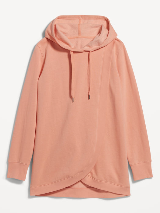 Maternity Cross-Front Nursing Pullover Hoodie