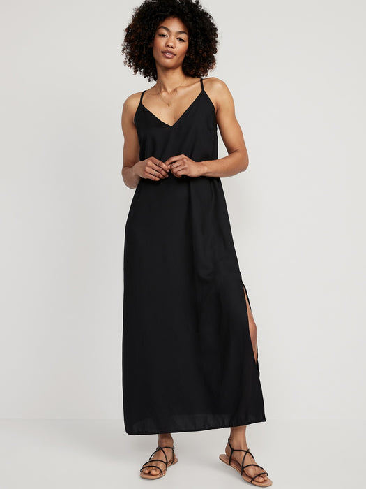 Tie-Back Maxi Slip Dress for Women