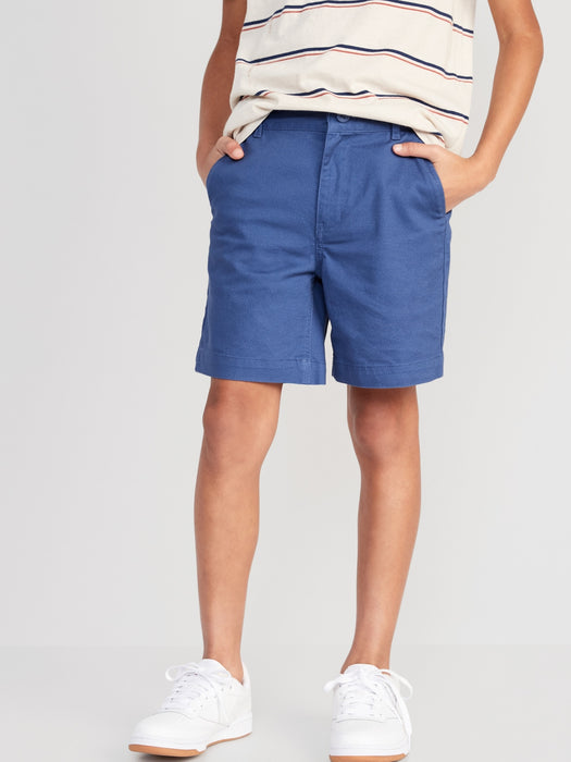 Straight Twill Shorts for Boys (Above Knee)