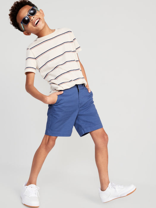 Straight Twill Shorts for Boys (Above Knee)