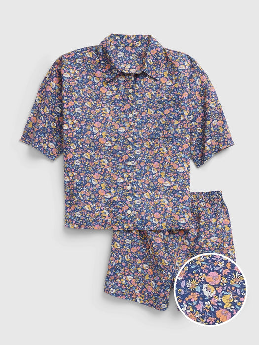 Kids 100% Recycled Floral PJ Shorts Set