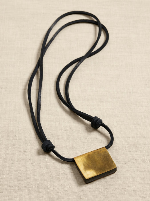 Kitab Leather Tablet Necklace | Hamimi