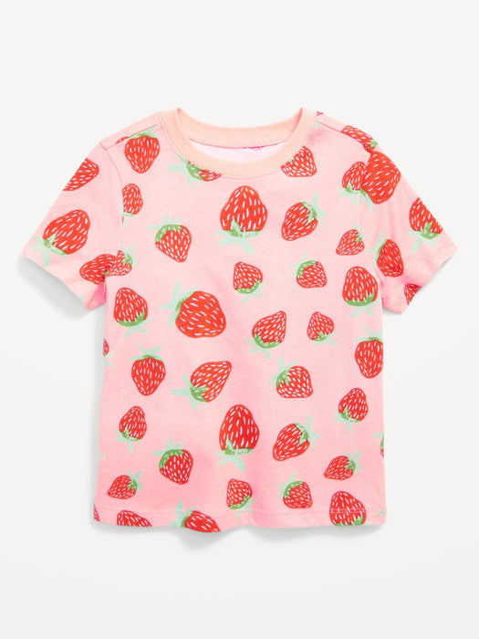 Unisex Printed Crew-Neck T-Shirt for Toddler