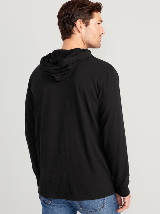 Long-Sleeve Jersey Pullover Hoodie for Men