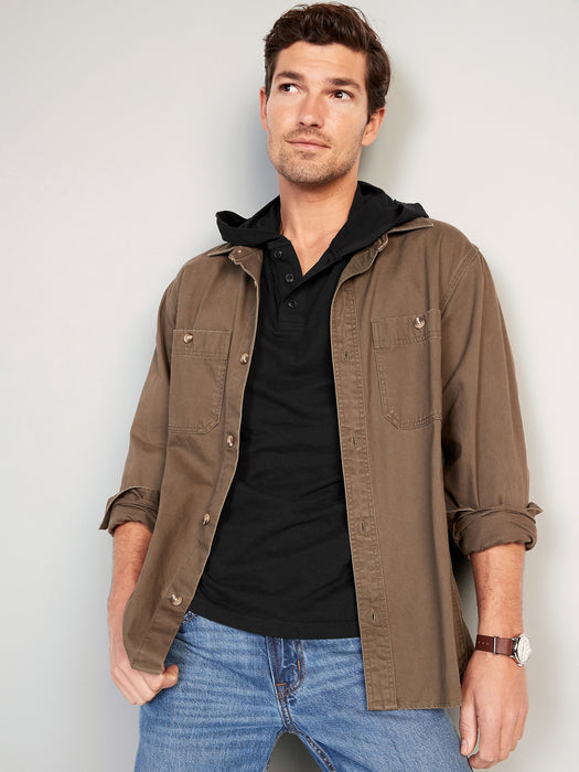 Long-Sleeve Jersey Pullover Hoodie for Men