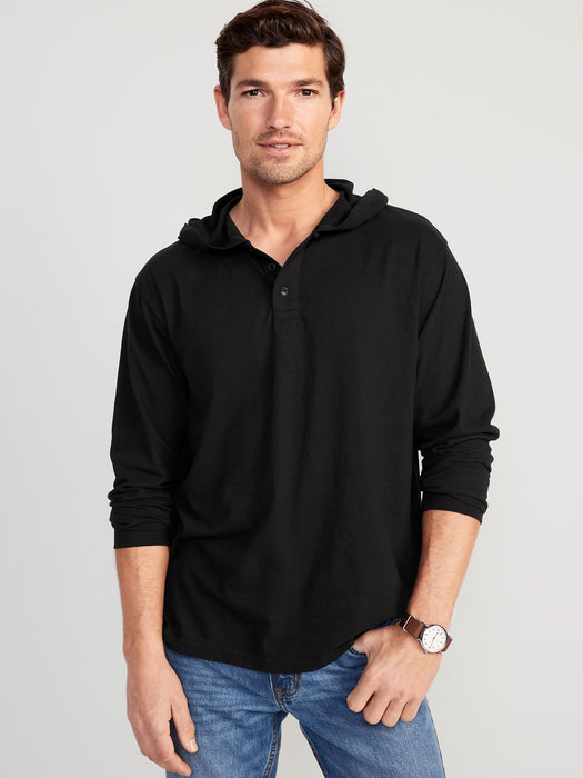 Long-Sleeve Jersey Pullover Hoodie for Men