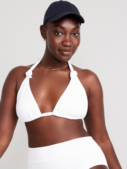 High-Waisted Pucker Classic Bikini Swim Bottoms for Women