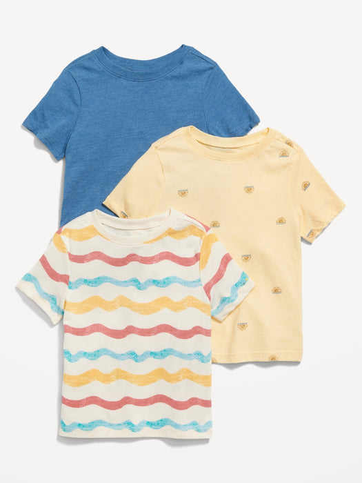 Unisex Printed T-Shirt 3-Pack for Toddler