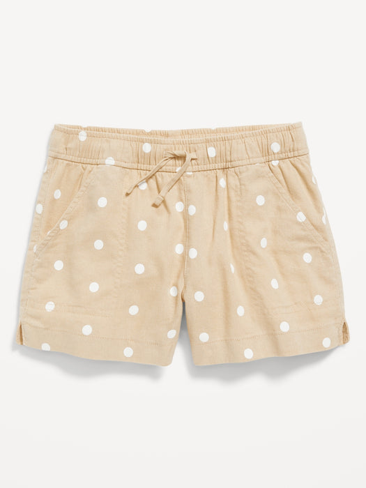 Linen-Blend Drawstring Shorts for Girls