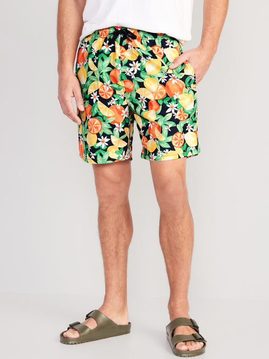 Printed Swim Trunks for Men --7-inch inseam