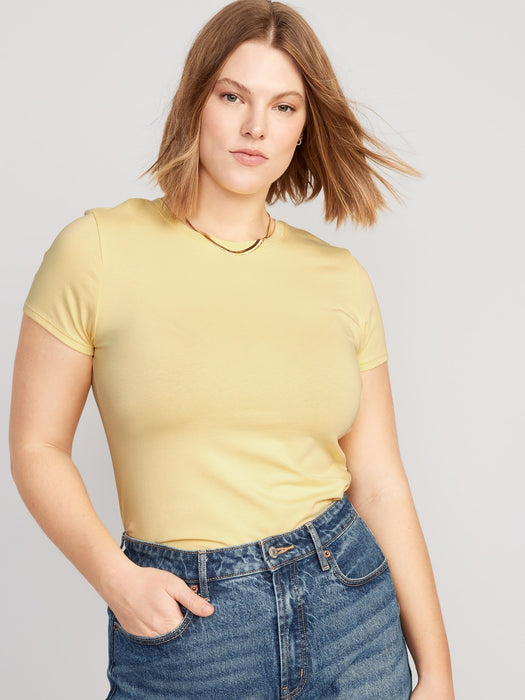 Cropped Slim-Fit T-Shirt for Women