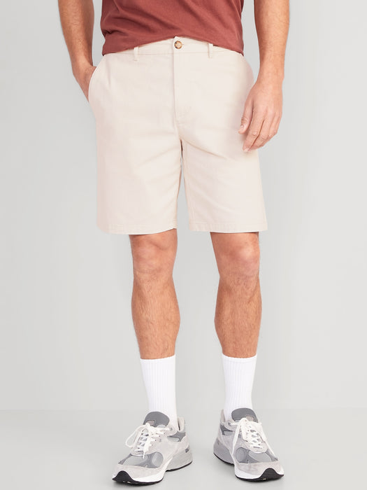 Slim Built-In Flex Rotation Chino Shorts for Men -- 9-inch inseam