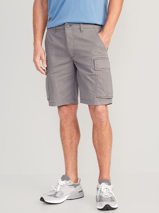 Relaxed Lived-In Cargo Shorts for Men -- 10-inch inseam
