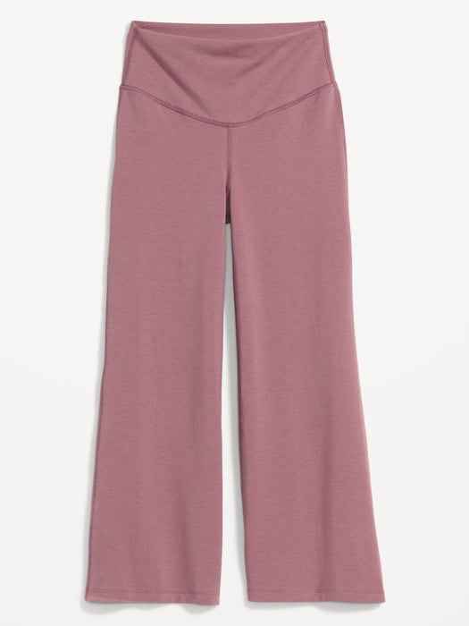 Extra High-Waisted PowerChill Cropped Wide-Leg Yoga Pants for Women