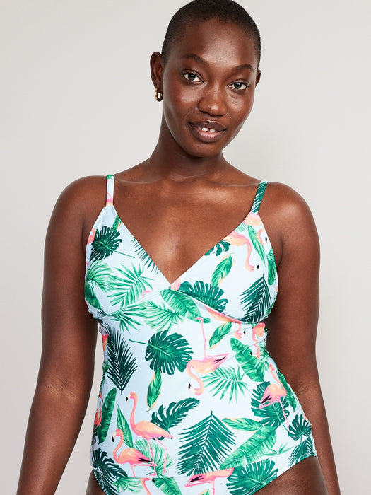 V-Neck Tankini Swim Top for Women