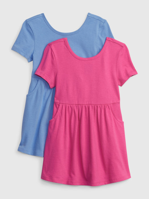Toddler Organic Cotton Mix and Match Skater Dress (2-Pack)