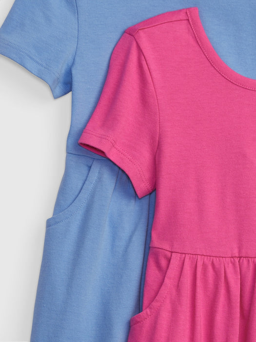 Toddler Organic Cotton Mix and Match Skater Dress (2-Pack)