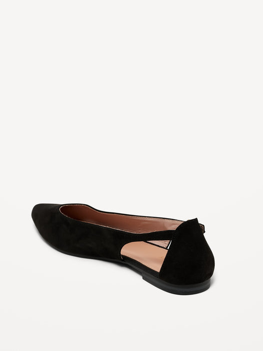 Faux-Suede Slingback Flats for Women