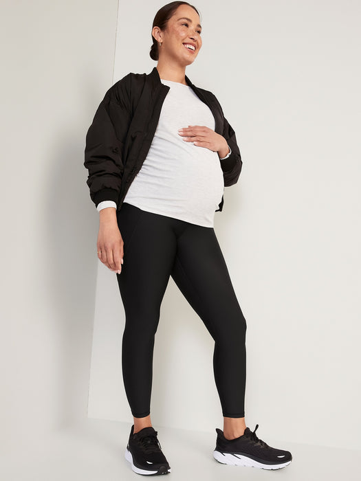 Maternity Full-Panel PowerSoft 7/8 Leggings